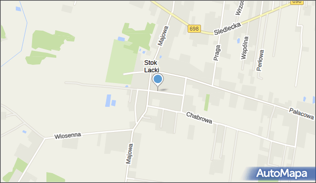 Stok Lacki-Folwark, Letnia, mapa Stok Lacki-Folwark