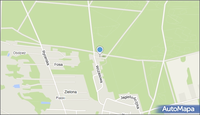 Sulejów powiat piotrkowski, Letniskowa, mapa Sulejów powiat piotrkowski