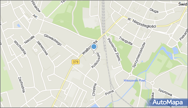 Świdnica, Legii Nadwiślańskiej, mapa Świdnicy