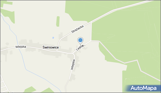 Świniowice, Leśna, mapa Świniowice