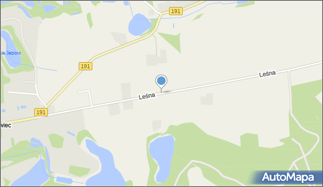 Szamocin powiat chodzieski, Leśna, mapa Szamocin powiat chodzieski