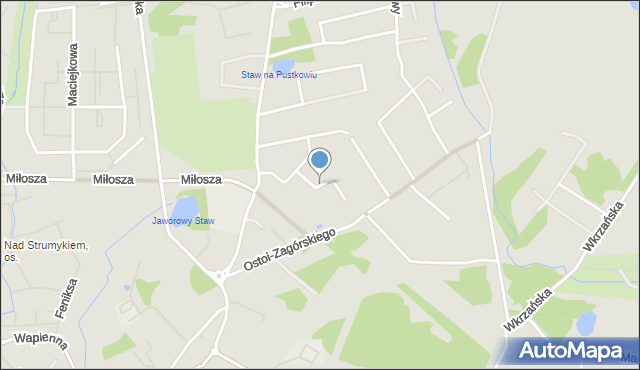 Szczecin, Letniego Poranka, mapa Szczecina