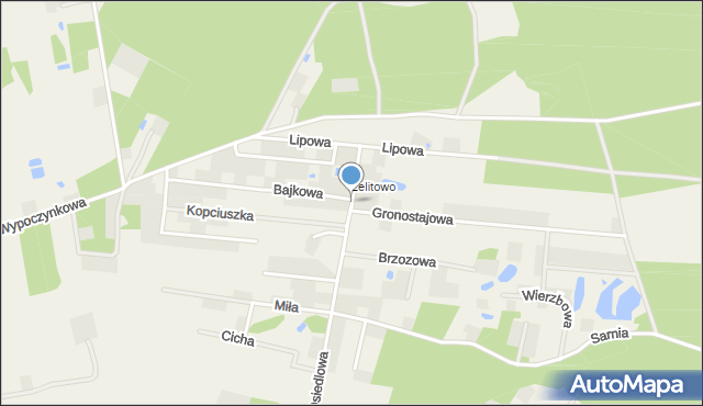 Szembekowo, Lelitowo, mapa Szembekowo