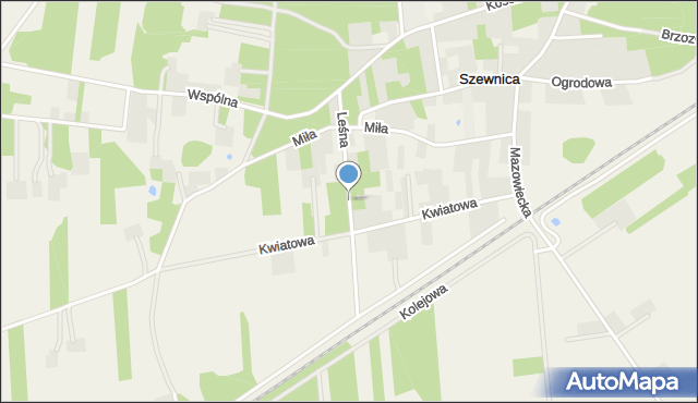 Szewnica, Leśna, mapa Szewnica