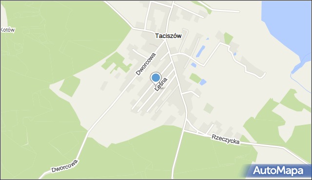 Taciszów, Leśna, mapa Taciszów