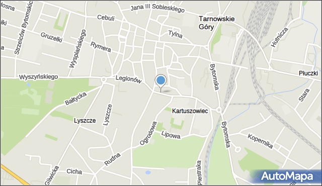 Tarnowskie Góry, Legionów, mapa Tarnowskie Góry