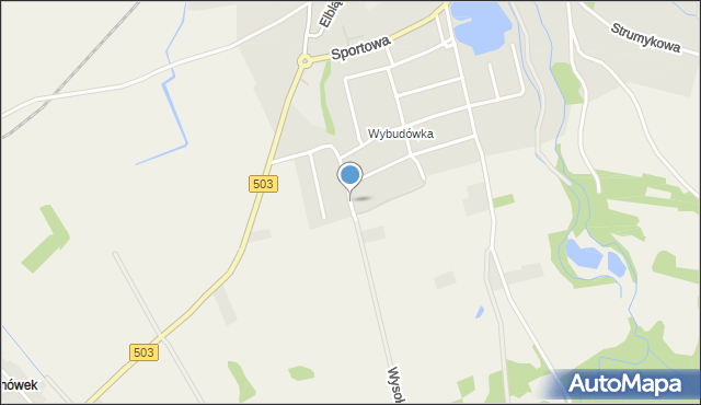 Tolkmicko, Leśna, mapa Tolkmicko