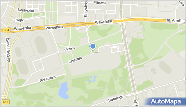 Warszawa, Leszowa, mapa Warszawy