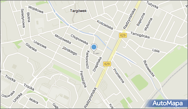 Warszawa, Leśniewska, mapa Warszawy