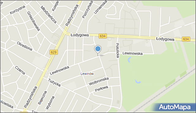 Warszawa, Lewinowska, mapa Warszawy