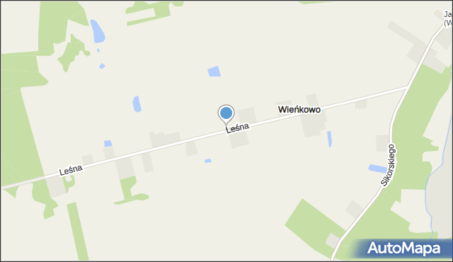 Wieńkowo, Leśna, mapa Wieńkowo