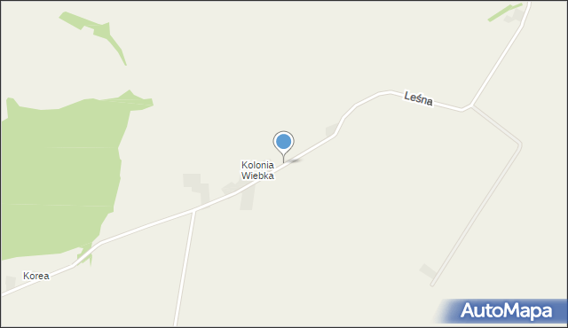 Wierbka, Leśna, mapa Wierbka