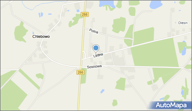 Wierzbinek, Leśna, mapa Wierzbinek