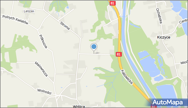 Wiślica gmina Skoczów, Leśny Zakątek, mapa Wiślica gmina Skoczów