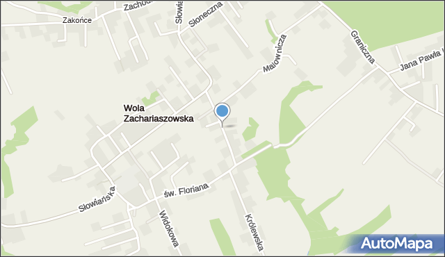 Wola Zachariaszowska, Leśna, mapa Wola Zachariaszowska