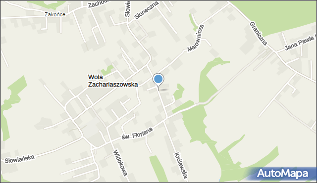 Wola Zachariaszowska, Leśna, mapa Wola Zachariaszowska