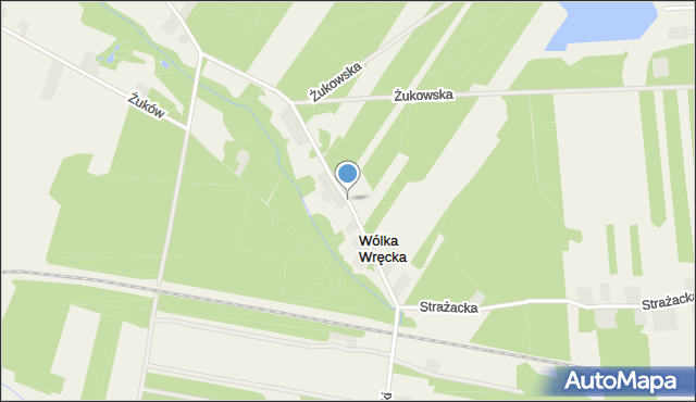 Wólka Wręcka, Leśna, mapa Wólka Wręcka