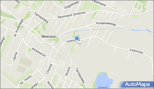 Zabrze, Lelka Teodora, mapa Zabrza