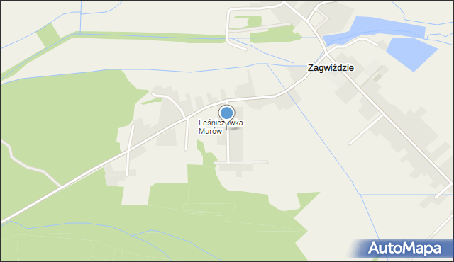 Zagwiździe, Leśna, mapa Zagwiździe