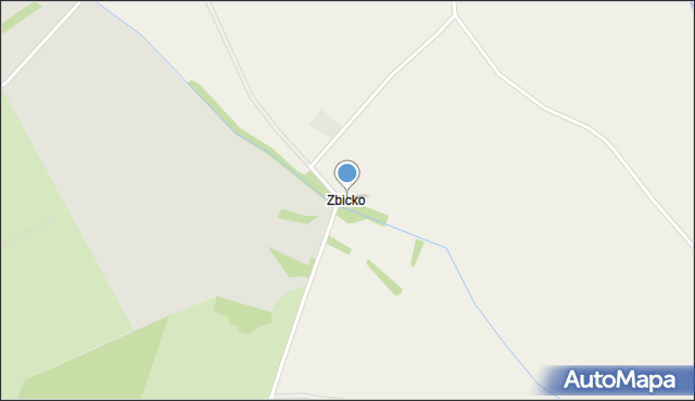 Zbicko, Leśna, mapa Zbicko