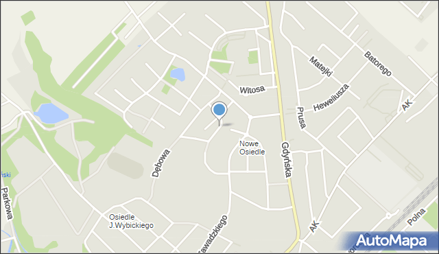 Żukowo powiat kartuski, Legionów, mapa Żukowo powiat kartuski