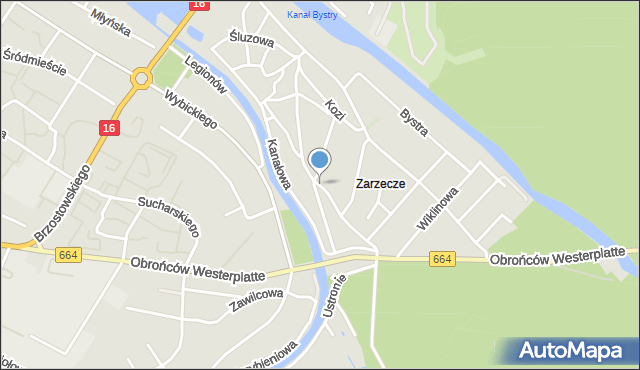 Augustów, Limanowskiego Bolesława, mapa Augustów