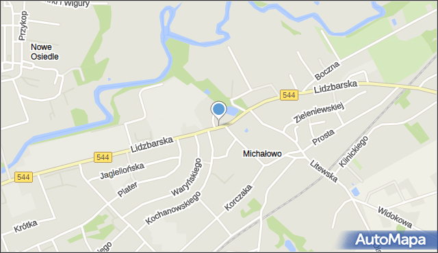 Brodnica, Lidzbarska, mapa Brodnica