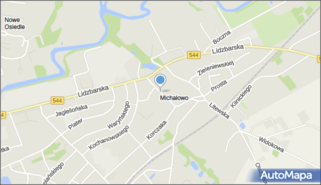 Brodnica, Lipowa, mapa Brodnica