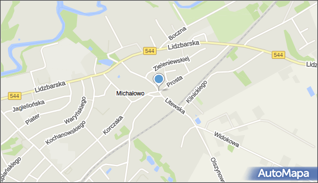 Brodnica, Litewska, mapa Brodnica