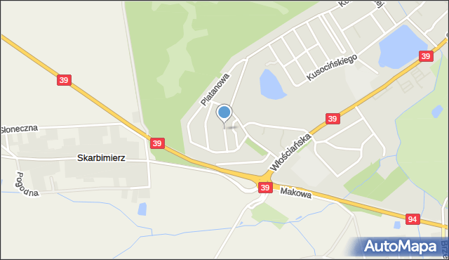 Brzeg, Lipowa, mapa Brzeg