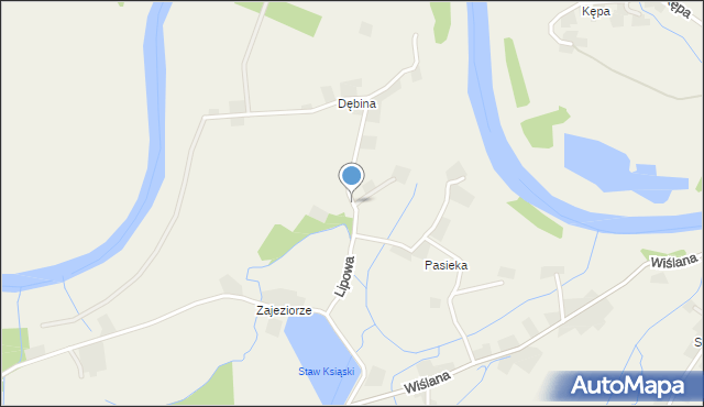 Brzeźnica powiat wadowicki, Lipowa, mapa Brzeźnica powiat wadowicki