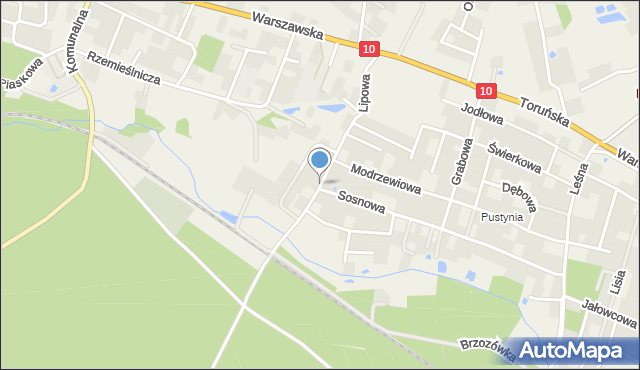 Brzozówka gmina Obrowo, Lipowa, mapa Brzozówka gmina Obrowo