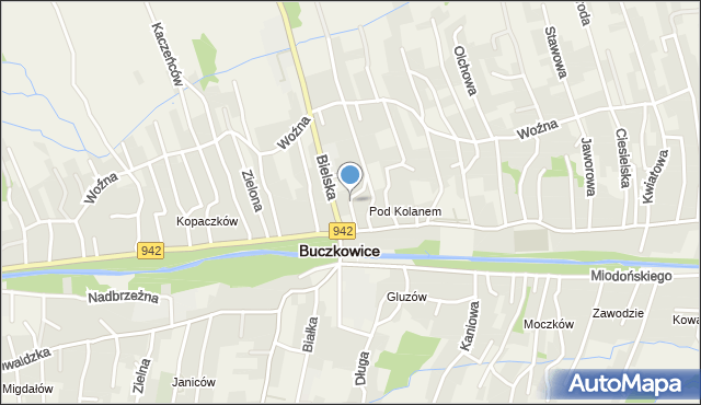 Buczkowice, Lipowa, mapa Buczkowice