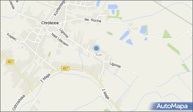 Chróścice, Ligonia, mapa Chróścice