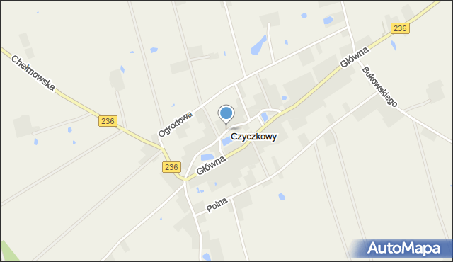 Czyczkowy, Lipowa, mapa Czyczkowy