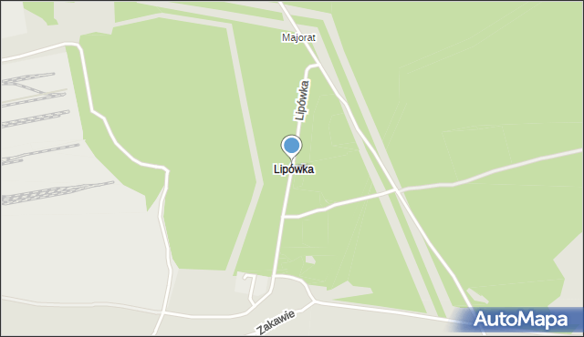 Dąbrowa Górnicza, Lipówka, mapa Dąbrowa Górnicza