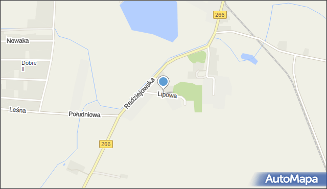 Dobre powiat radziejowski, Lipowa, mapa Dobre powiat radziejowski