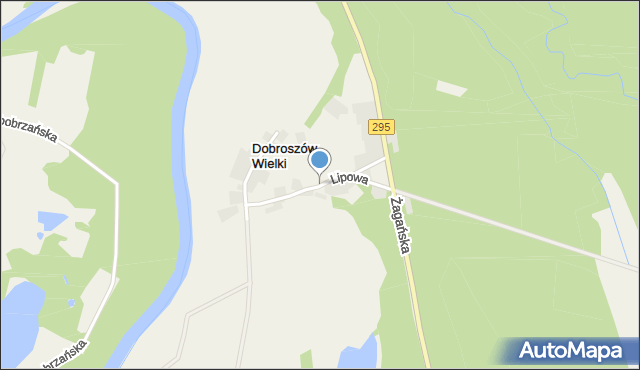Dobroszów Wielki, Lipowa, mapa Dobroszów Wielki