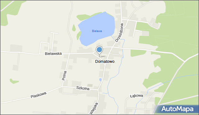 Domatowo, Lipowa, mapa Domatowo