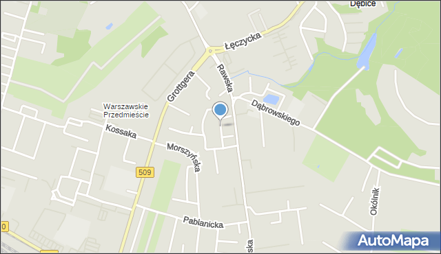 Elbląg, Lidzbarska, mapa Elbląga