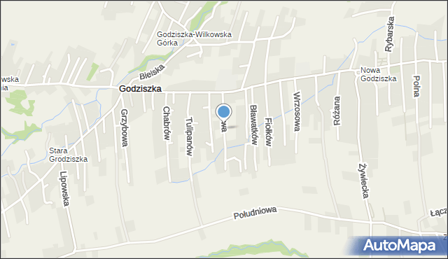 Godziszka gmina Buczkowice, Liliowa, mapa Godziszka gmina Buczkowice