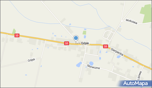 Gójsk, Lipnowska, mapa Gójsk