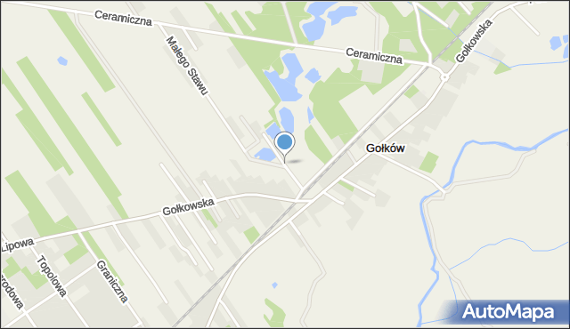 Gołków, Lipowa, mapa Gołków