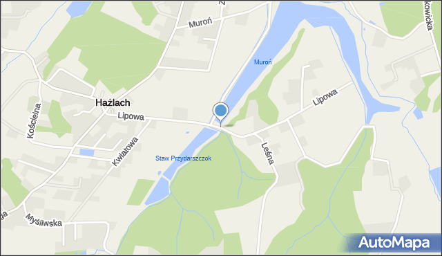 Hażlach, Lipowa, mapa Hażlach