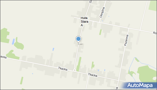 Huta Stara A, Lipowa, mapa Huta Stara A