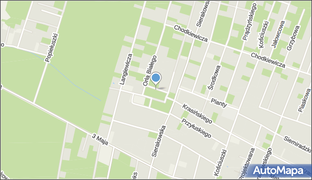 Izabelin C, Listopadowa, mapa Izabelin C