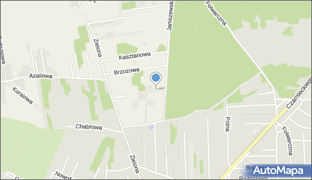 Janiszew gmina Zakrzew, Lipowa, mapa Janiszew gmina Zakrzew