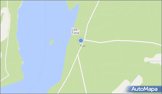 Jeglin, Lipa Tylna, mapa Jeglin