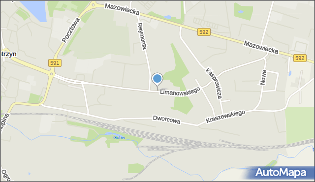 Kętrzyn, Limanowskiego Bolesława, mapa Kętrzyn