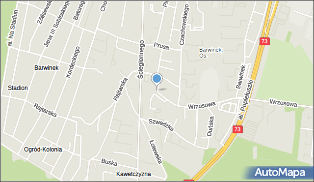 Kielce, Litewska, mapa Kielc